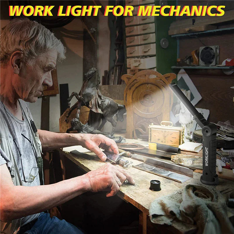 Rechargeable magnetic LED work light