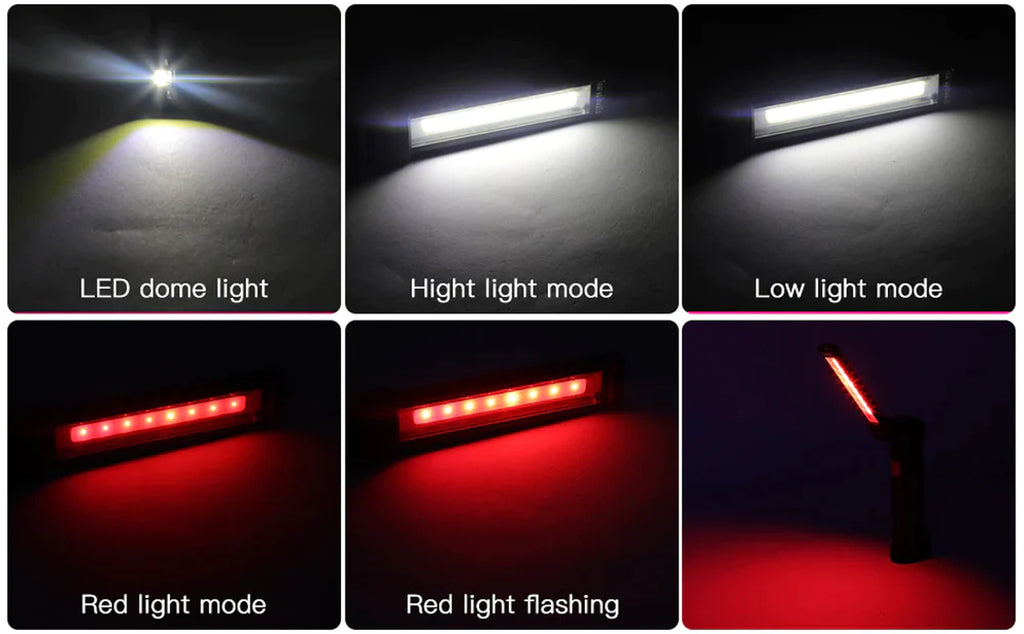 Rechargeable magnetic LED work light