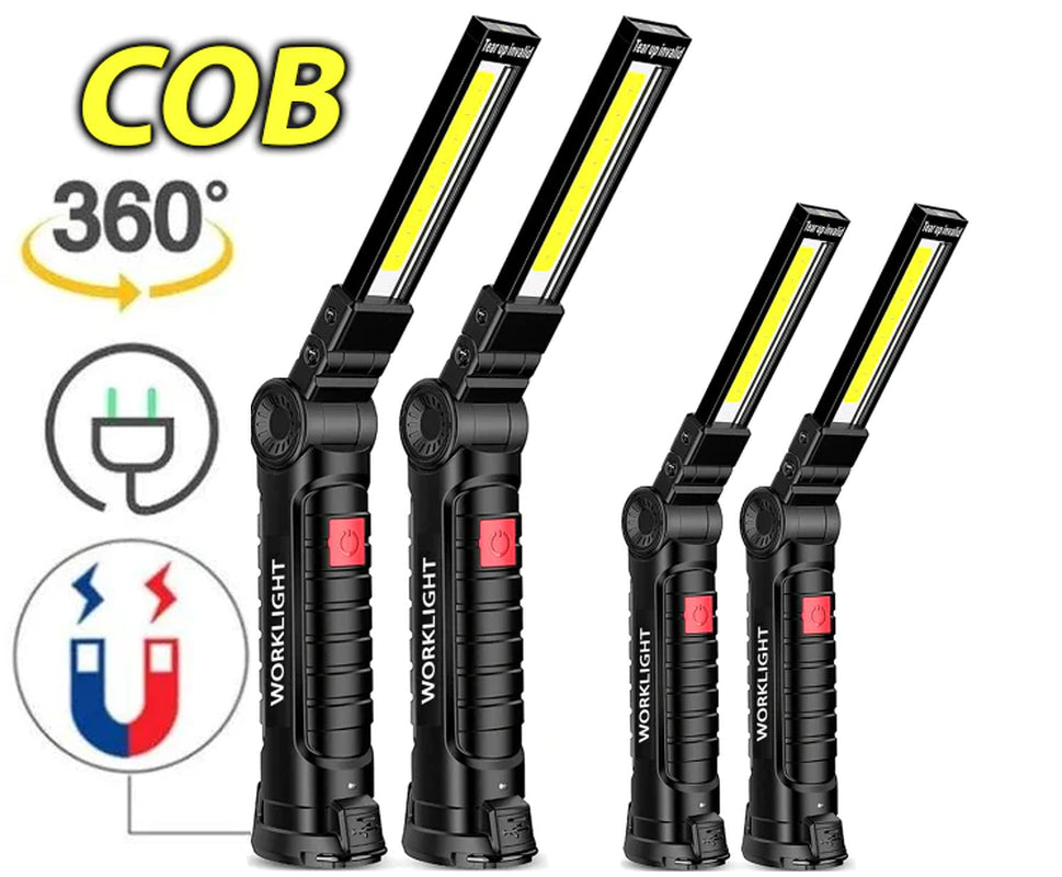 Rechargeable magnetic LED work light