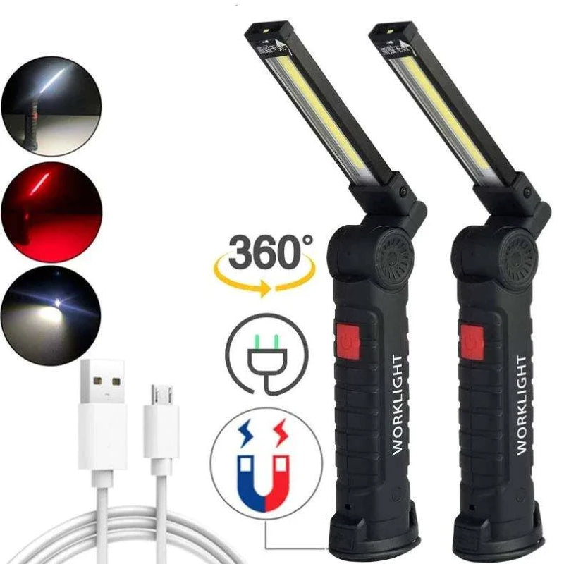 Rechargeable magnetic LED work light