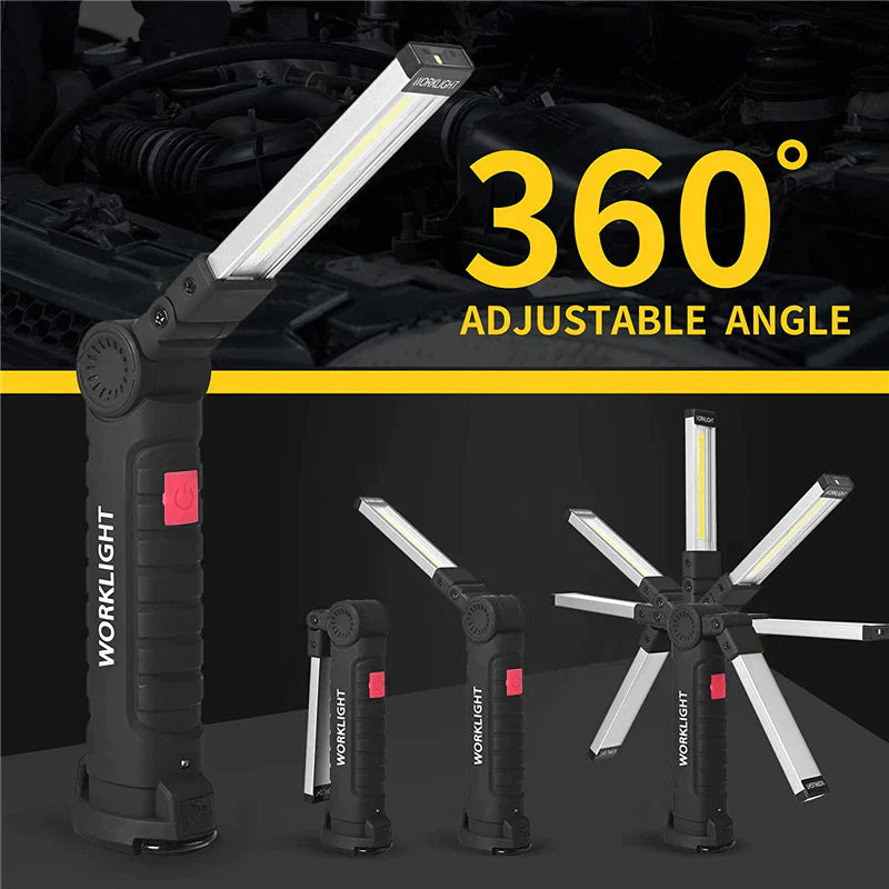 Rechargeable magnetic LED work light